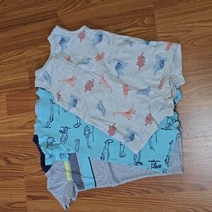 3 pk Carter's Baby boy rompers 12 month